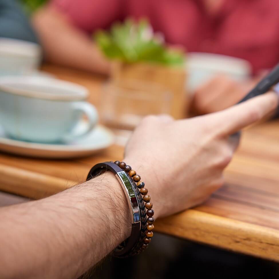 Læderarmbånd til mænd - Skanör