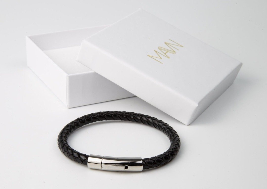 Sandar läderarmband man med presentbox MAVN Of Sweden, Student present, armband, herr, läderarmband, stilren, presentbox, matcha, outfit, leverans, fri frakt, fri retur