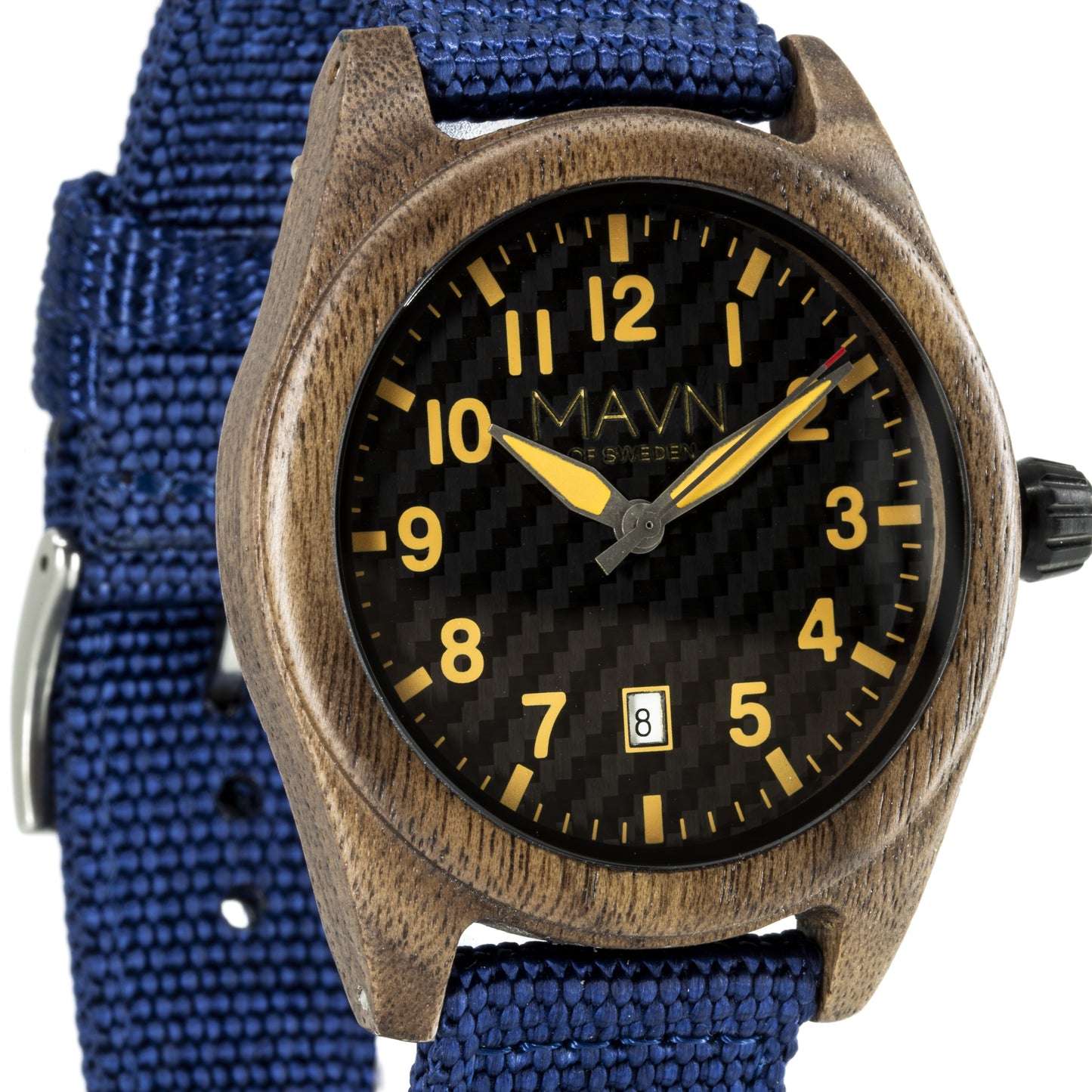 MAVN Of Sweden, herr klocka, träklocka, klocka herr, stilmedveten man, datumvisning, armbandsur, armbandsklocka,  födelsedagspresent, Personlig julklapp till honom, Unik julklapp man
